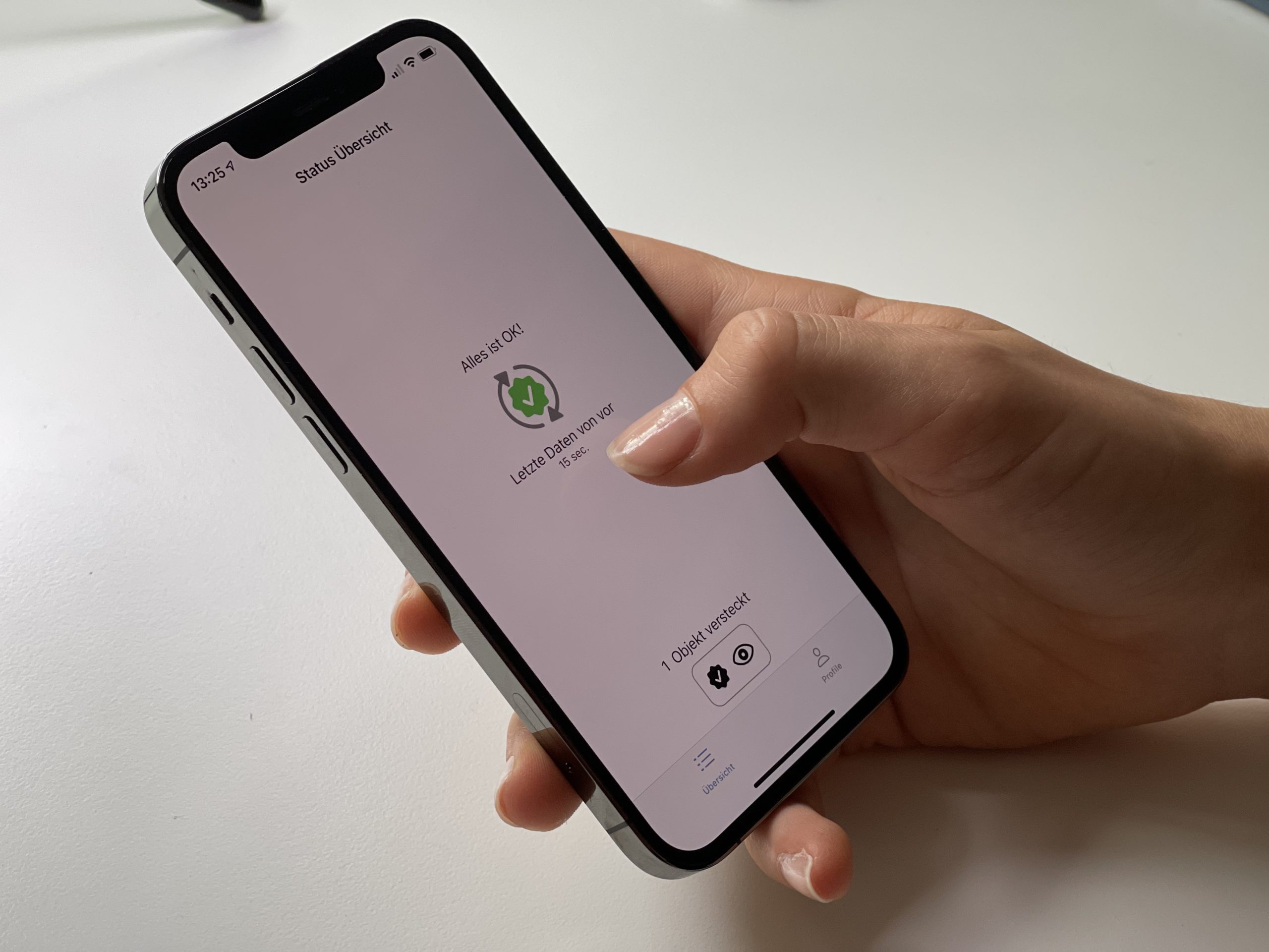 MERICK App zeigt den Status eines überwachten Gebäudes